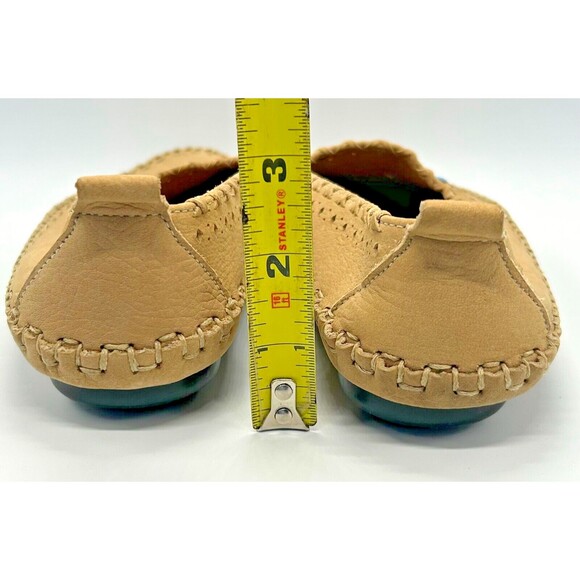 HUSH PUPPIES 57919 Suede Slip-On Moccasin Flats~Aztec Southwest~Tan~Women Sz 6W - Picture 10 of 10